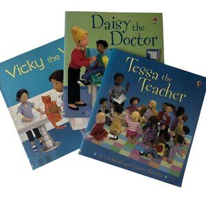 Usborn Lot of Books Vicky Vet Daisy Doctor Tessa Teacher Soft Cover Large‎ Learn